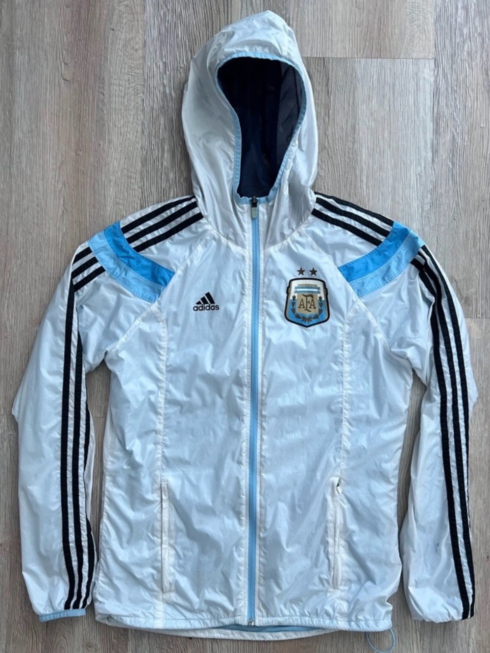 Adidas Argentina Rare Vintage Argentina Soccer Nation Team Windbreaker Size S